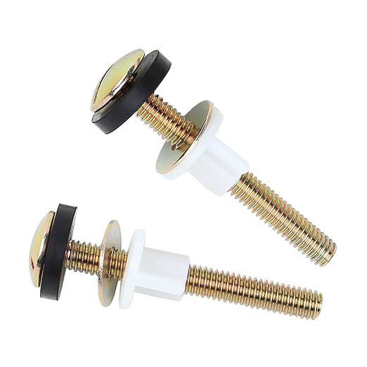 2 PCS Toilet Seat Screws Replacement Kit Universal Toilet Screw Set by Unknown