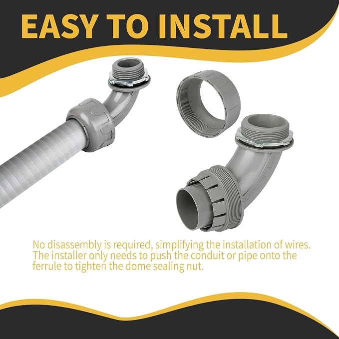 Conduit Connectors, 2 Inch, Non-Metallic, - Image 5