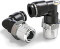 TAILONZ 12mm x 1/8" NPT Push to Connect Elbow Fitting 5pcs | Copper&Plastic by TAILONZPNEUMATIC
