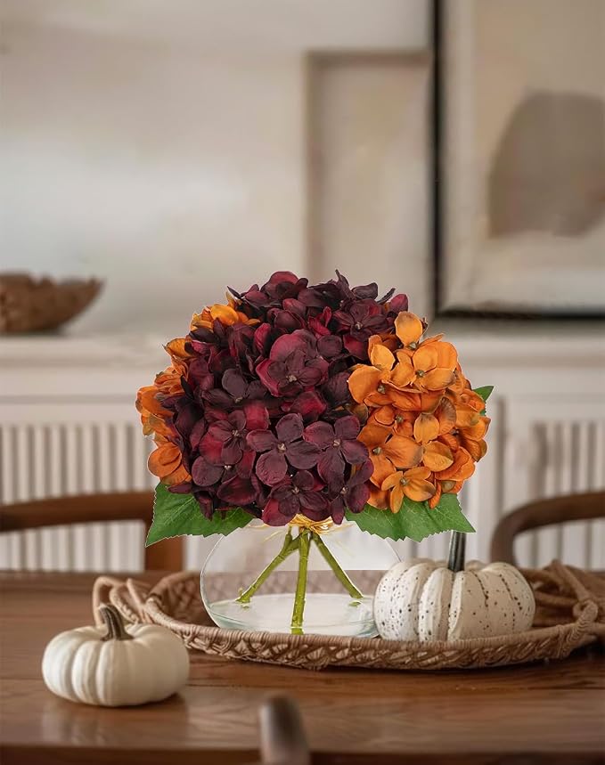 Hollyone Fall Hydrangea Artificial Flowers - Image 6