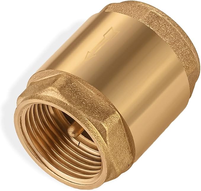 Brass One Way Check Valve 3/4" Female Backflow Preventer, Check Valve - Image 4