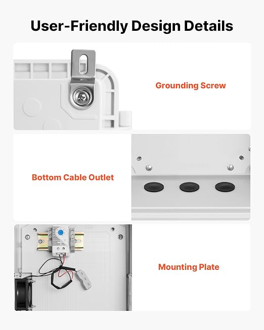 VEVOR Outdoor Electrical Box, Waterproof Electrical Junction Box - Image 5