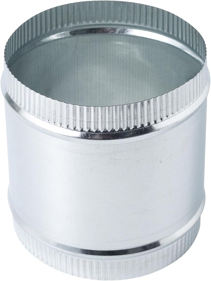 6 Inch Round Galvanized Steel Duct Connector by ZOWZEA