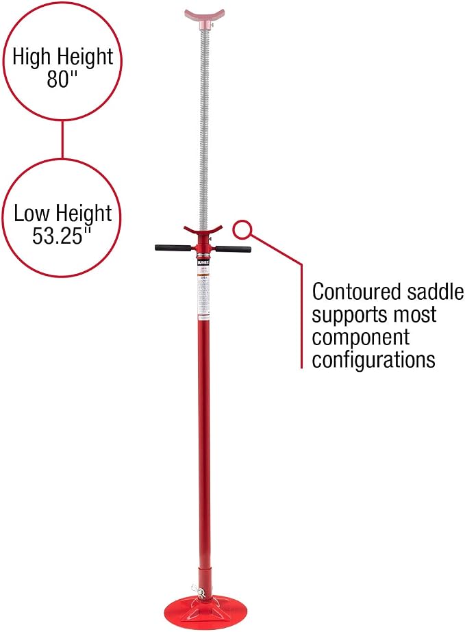 Sunex 6809A, Underhoist Support Stand, ¾ Ton Capacity, 12 Inch Diameter Base - Image 2