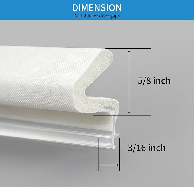 40FT Weather Stripping Door Seal, V-Shaped Q Foam, Door Weather Stripping - Image 3