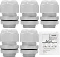 MAKERELE 3/4 Inch 5pcs NPT Cable Glands IP68 Waterproof Adjustable 13-18mm | by MAKERELE