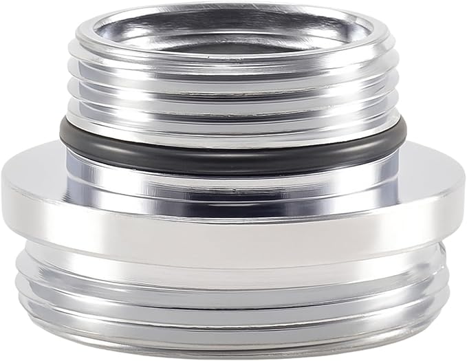 Faucet Aerator Adapter, M16.5 Male to 55/64" Male Adapter | Chrome Brass Faucet by XNTONG