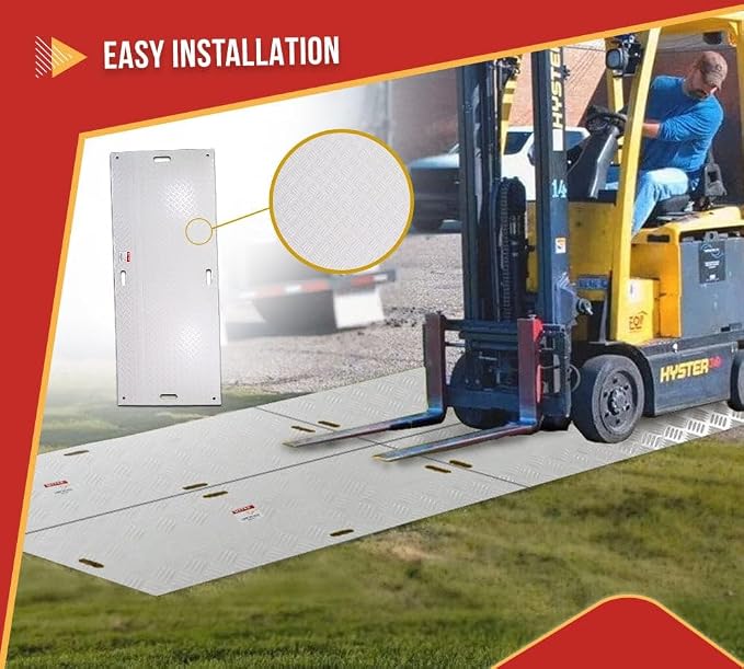 5 Pk 4' x 8' White Ground Protection Mats - Image 5