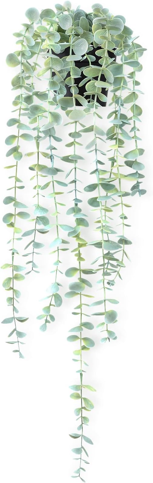 Fake Hanging Plant Eucalyptus Artificial Faux Plants Indoor Small Wall Greenery by HOFMEFY