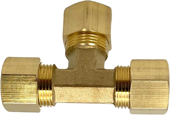 2 Pcs 1/2'' Brass Elbows, 1/2 Inch x 1/2 Inch x 1/2 Inch Brass Compression Tube - Image 5