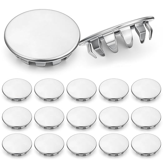 Hicarer 15 Pack Fit 7/8" Hole Metal Hole Plugs, Fit 1/2" Knockout, by Hicarer