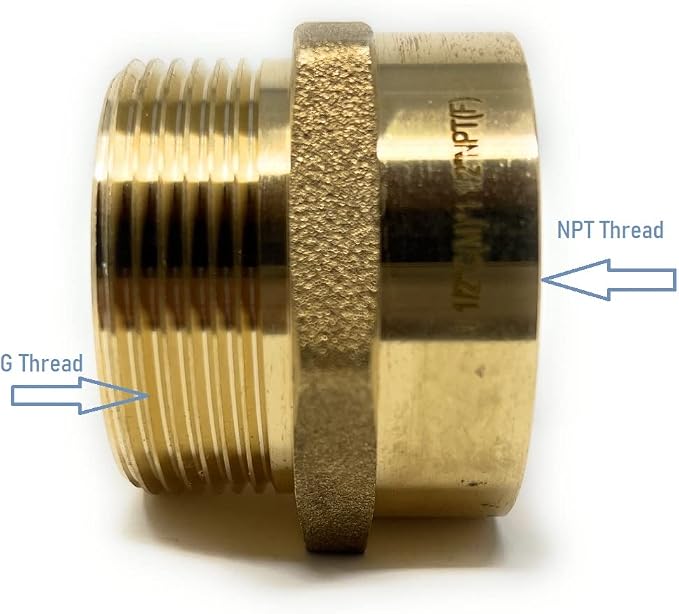G Thread Male to NPT Female Adapter | Lead-Free)) - Image 4