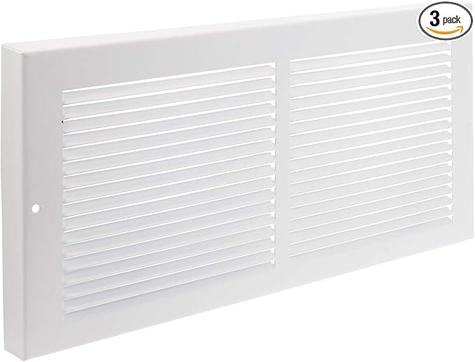 Imperial RG0033 Louvered Steel Painted Baseboard Return Air Grille, 14 x 6-Inch by Imperial