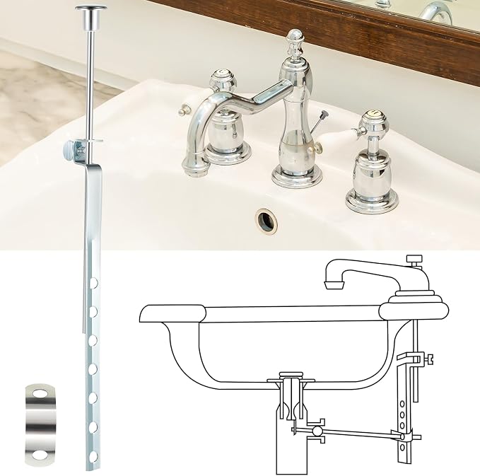Enhon 1 Pack Lavatory Pop Up Drain Lift Rod, and Spring Clip Kit - Image 7