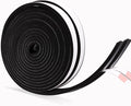 1/2 Inch Wide x 1/4 Inch Thick Foam Weather Stripping Black, Single Sided Foam by Unknown