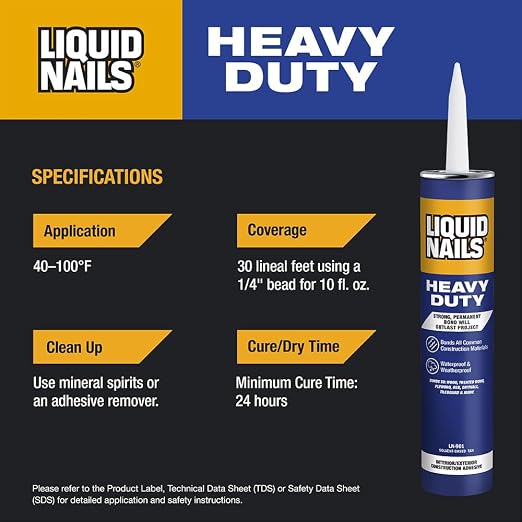 Liquid Nails 10 oz. Heavy Duty Construction Adhesive - Image 4