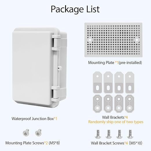 Junction Box, ABS Plastic, IP65 Waterproof Dustproof Universal Electrical - Image 7