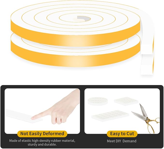 High Density CR Door Seal, for Door and Window, 1 in x 1 in x 13Ft | Air - Image 4