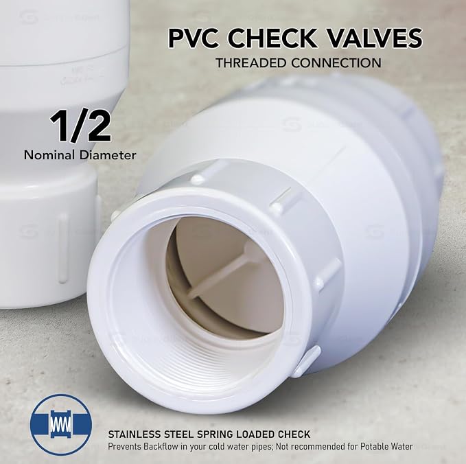 Midline Valve PVC Inline Check Valve - Image 2