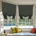 H.VERSAILTEX Blackout Tie Up Curtain 2 Panels Thermal Insulated Window Shade by HVERSAILTEX