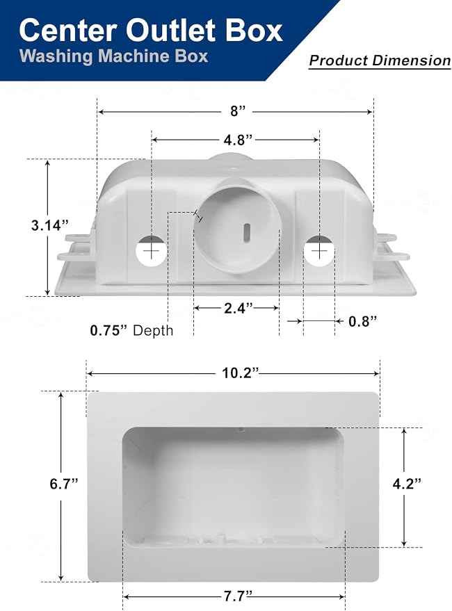 Highcraft TC300 Replacement Washing Machine Outlet Box - Image 2