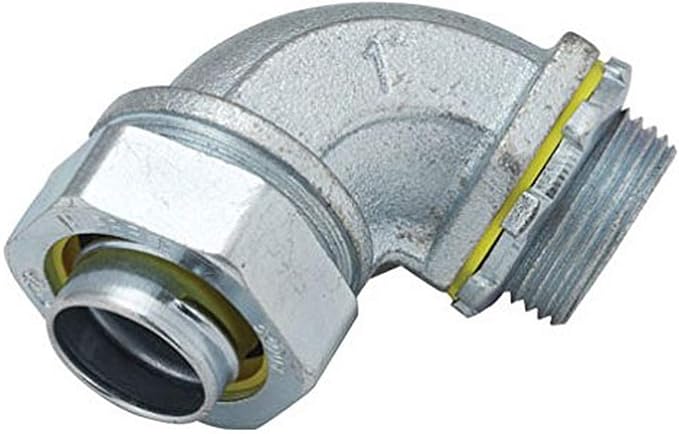 RACO 3428-8 Connector, Liquid Tight, 90 Degree, Flex and Type B Flex, by Raco