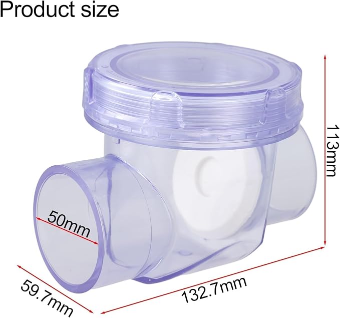 PVC Sewer Check Valve 50Mm For Drain Pipe Backflow Prevention, Backwater Valve - Image 3