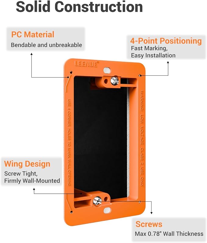 6 Pcs Low Voltage Mounting Bracket - Image 2