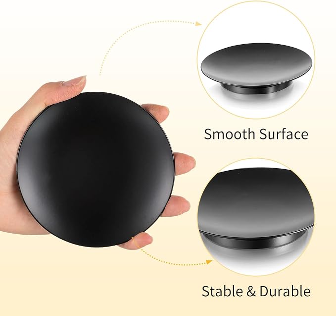 Romadedi 4-Pack Black Iron Candle Plate, Small Tray - Image 5