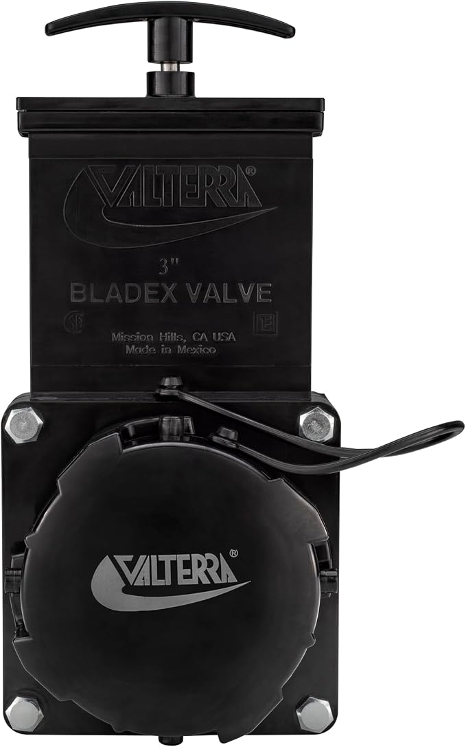 Valterra 3" Stainless Steel RV Waste Dump Gate Valve w/Cap - Image 2