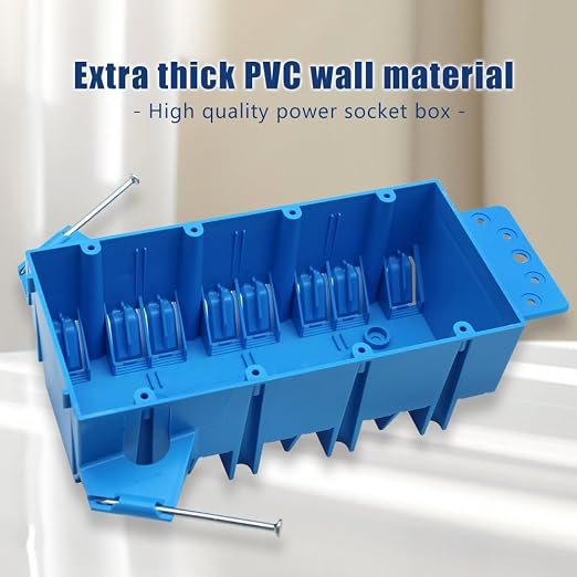 4-Gang PVC New Work Switch/Outlet Wall Electrical Box, 60 cu in | Features - Image 2