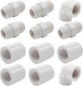 12 Pcs 1/2 Inch PVC NPT Pipe Fittings by Unknown
