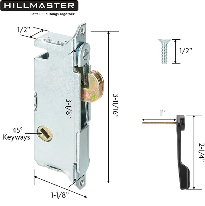 HILLMASTER Patio Door Handle Set - Image 5