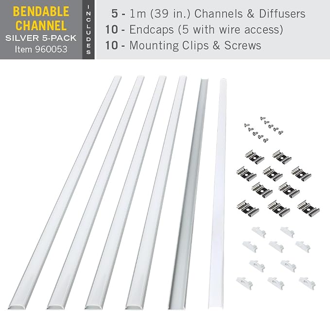 Armacost Lighting Bendable Surface Mount LED Tape Light Mounting Channel - Image 2