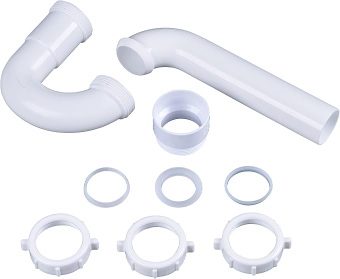 Dearborn P9703BG 1-1/2" P-Trap w/ Threaded PVC Adapter & Reversible J-Bend - Image 3