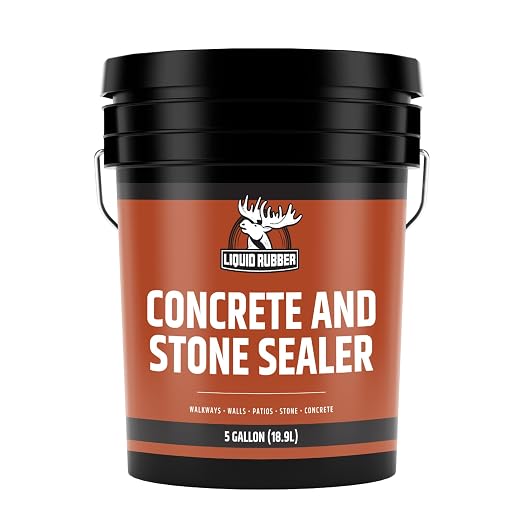 Liquid Rubber Concrete & Stone Sealer, Waterproof, 5 Gallon | Natural Look by LiquidRubber
