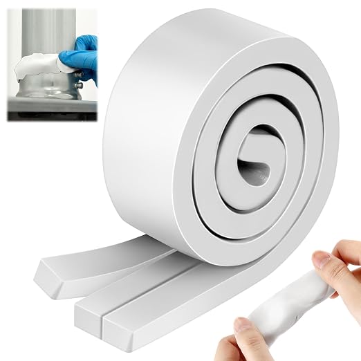 1 Pack Moldable Silicone Putty White Pre-Cut Strips | 1.5 ft x 1 in Non by ElectricWise