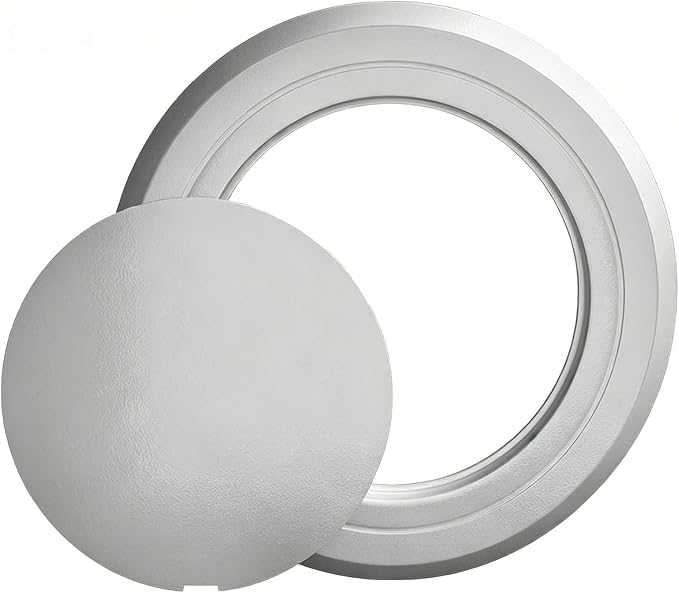 Plastic Access Panel 2 Pack, ABS Round Wall Hole Cover Plate, 3 Second Adhesive by Unknown