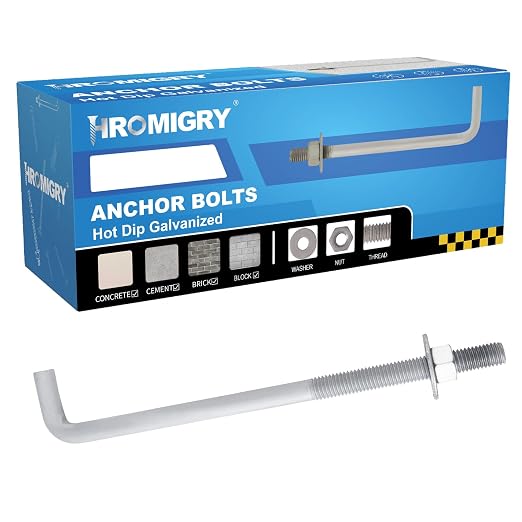 5/8” x 10” Concrete Anchor Bolts L Shaped, Hot-Dip Galvanized - Image 2