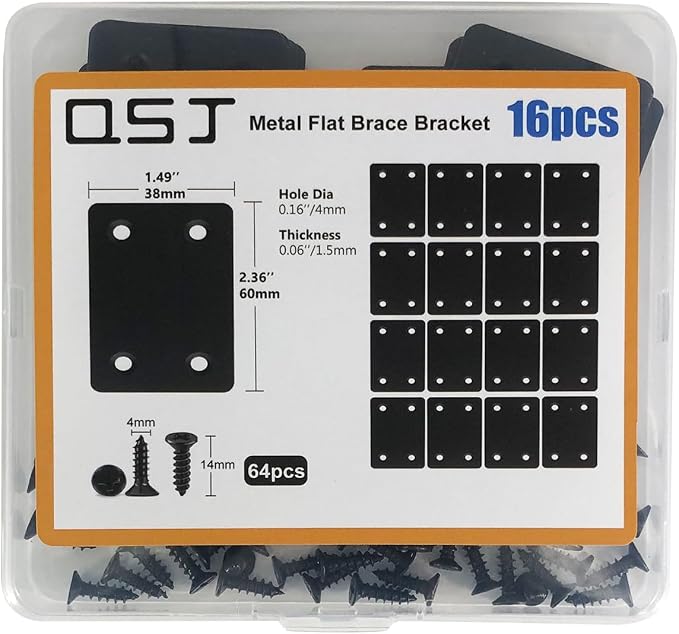 QSJ 16 Pack Stainless Steel Flat Mending Plate 2.36x1.49'', Thickness 1.5mm - Image 5