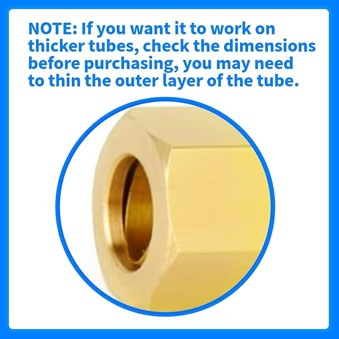 ChillWaves Brass Compression Tube Fitting, 1/2" OD x 1/2" NPT Male Compression - Image 7