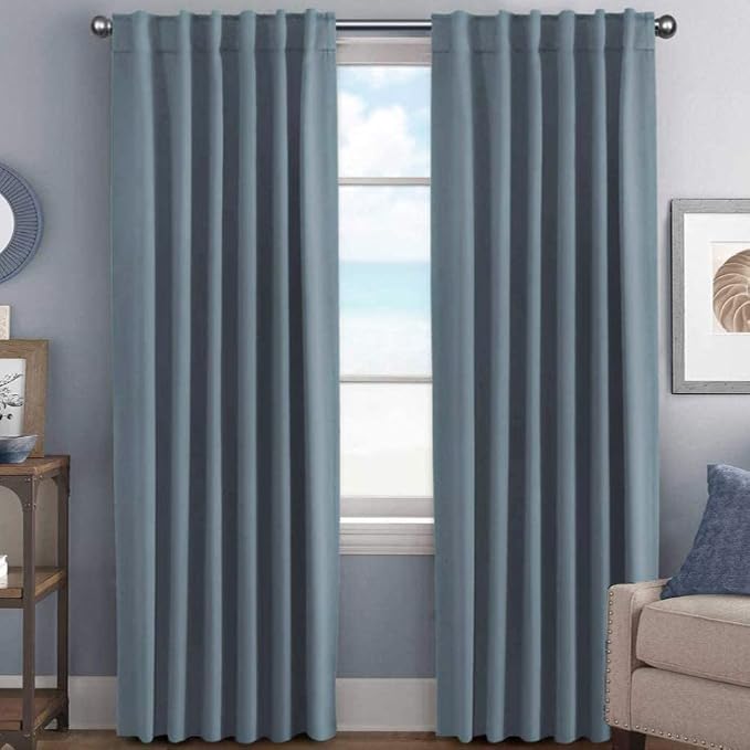 H.VERSAILTEX Blackout Curtains Thermal Insulated Window Treatment Panels Room by HVERSAILTEX