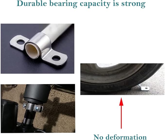 AKIHISA 2 PCS 38-40mm Range Heavy Duty Rigid Handleless Flat Tube Bracket Clamp - Image 6