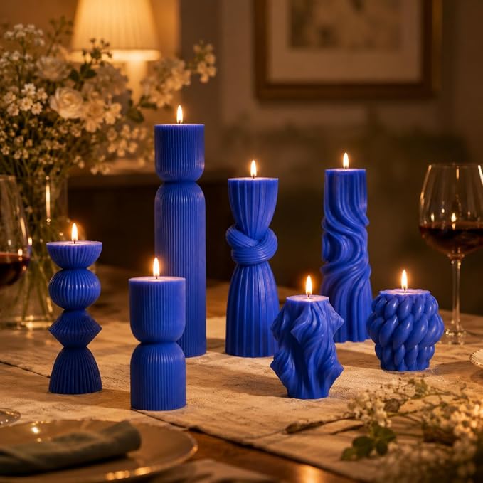 7-Pack Pillar Candles - Image 7