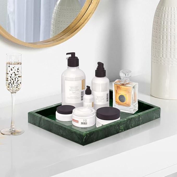 Green Marble Tray, Pure Natural Vanity Tray | Marble trays - Image 4