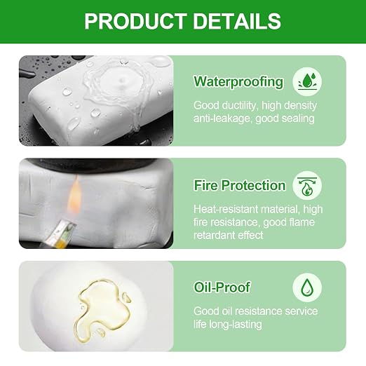 Upgraded Waterproof Sealant Mastic 8-Pack, Fast Drying Moldable Sealing Clay - Image 7