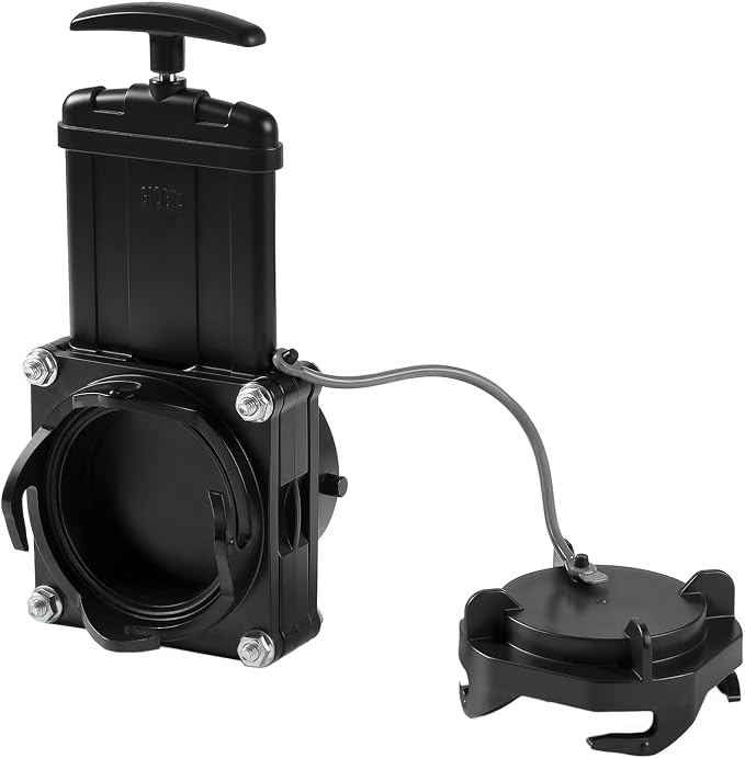 Short Bayonet Hook Twist-On Waste Valve RV Gate Valve Compatible by GLOBIZ