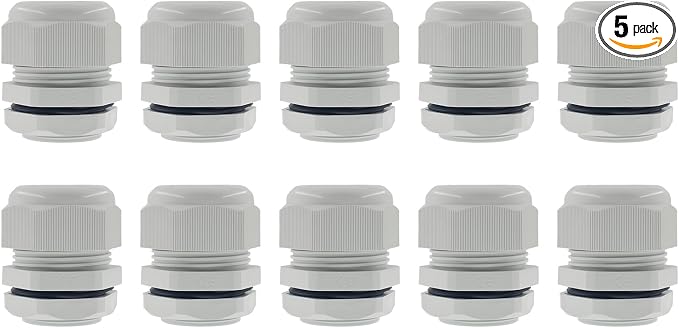 2 Inch NPT Strain Relief Nylon Cord Grip, SAFYY 10 PCS Waterproof Cable Glands by SAFYY