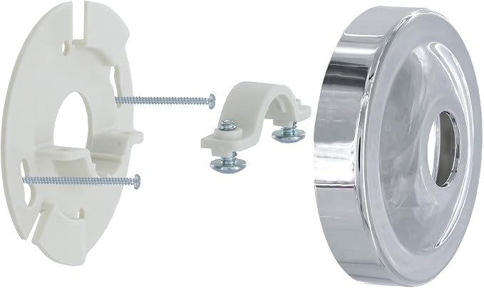 Danco 12005 Shower Arm Stabilizer Bracket and Flange Cover, 3.1 Inch by DANCO