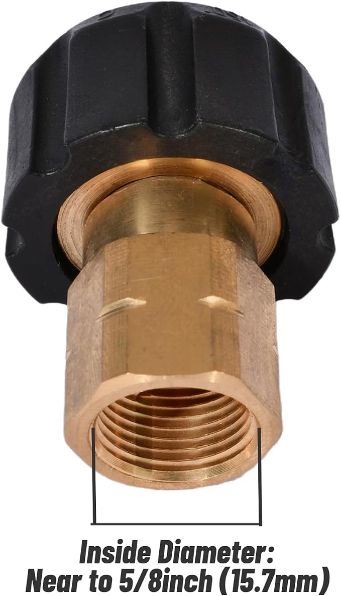 Pressure Washer Adapter 3/8'' FNPT x M22-14mm Female Thread Power Washer - Image 4